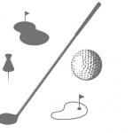 ゴルフのアプローチのイメージ画像